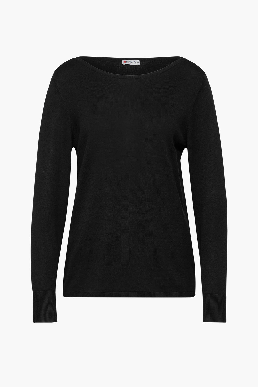 Pull col rond Noir - STREET ONE