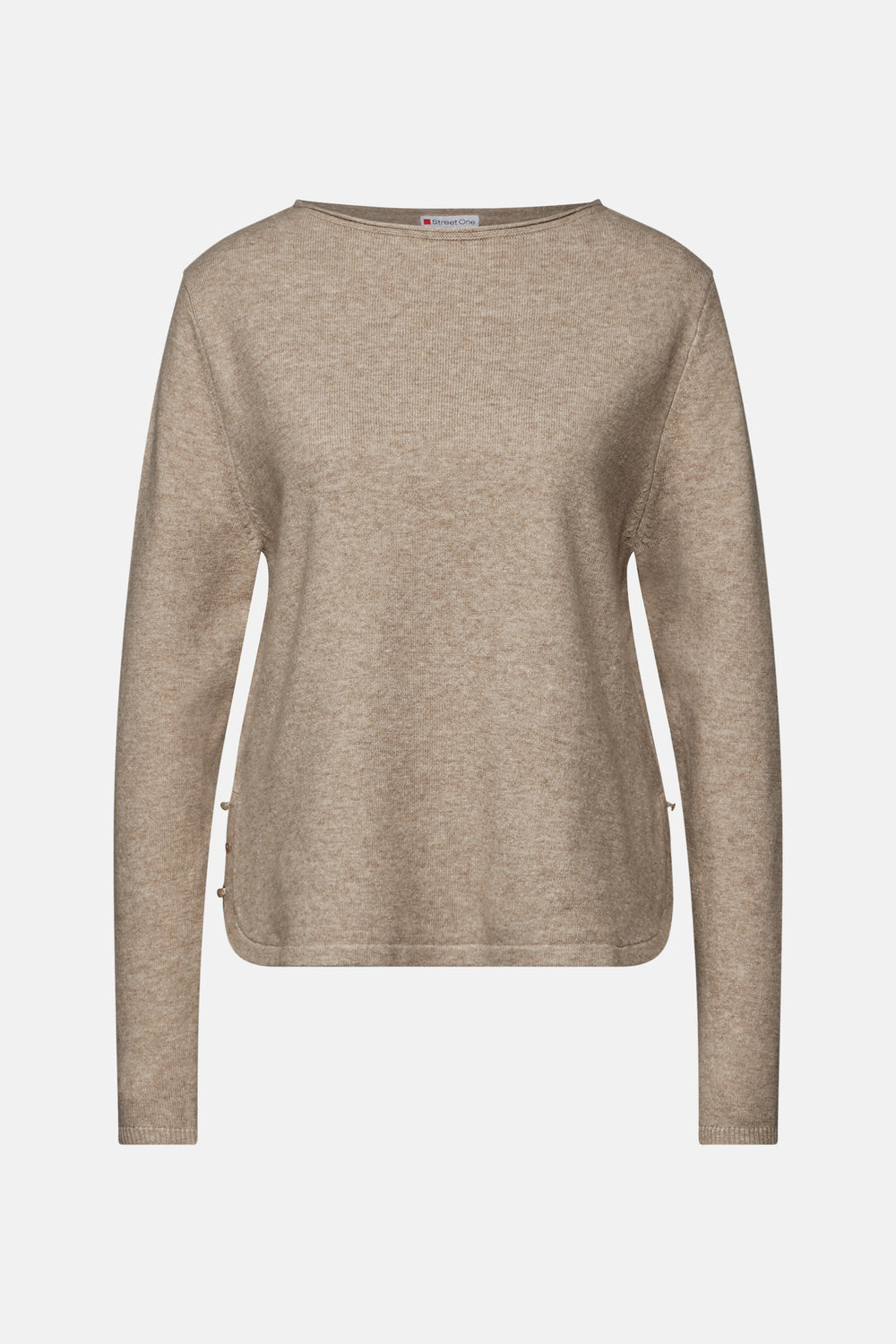 Pull col rond Beige - STREET ONE