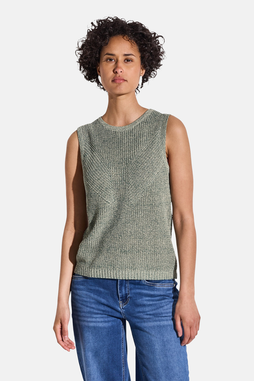 Top (sans manches) Vert - STREET ONE