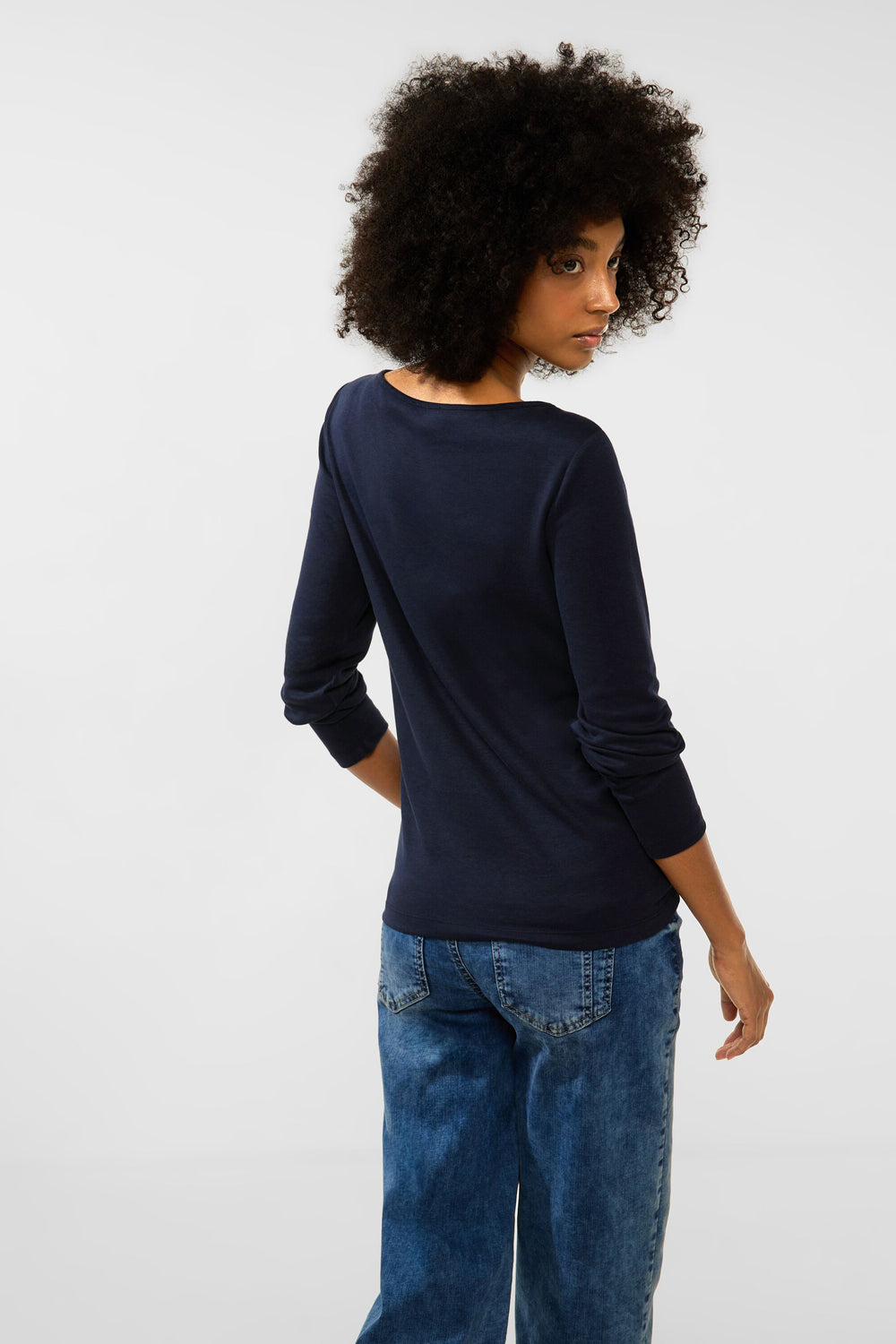 Top uni manches longues Bleu - STREET ONE