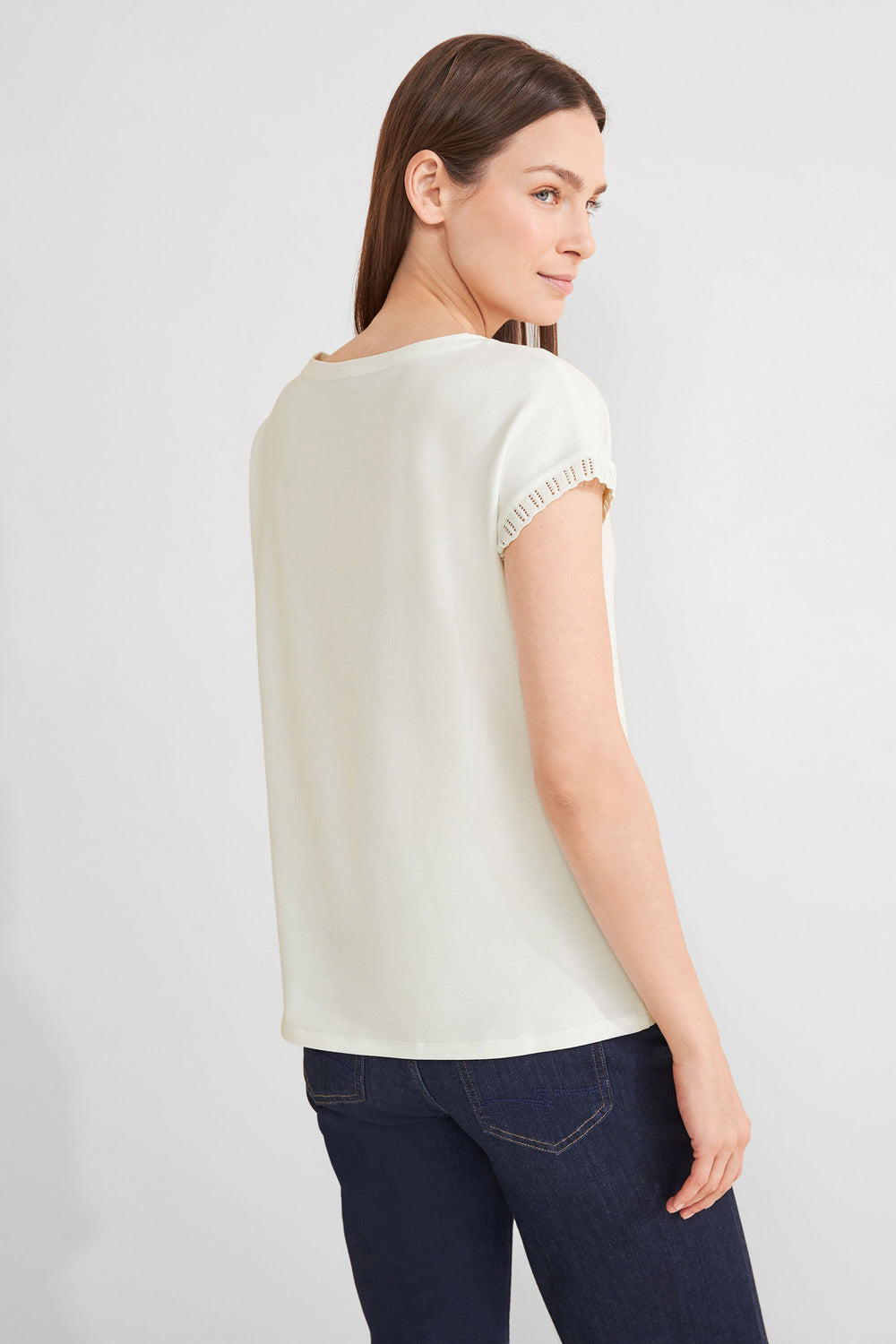 T-shirt (manches courtes) Écru - STREET ONE