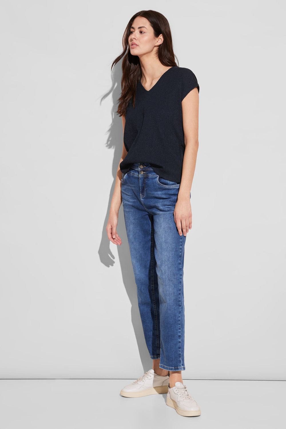 Top uni manches courtes Bleu - STREET ONE