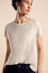 Top uni manches courtes Beige - STREET ONE