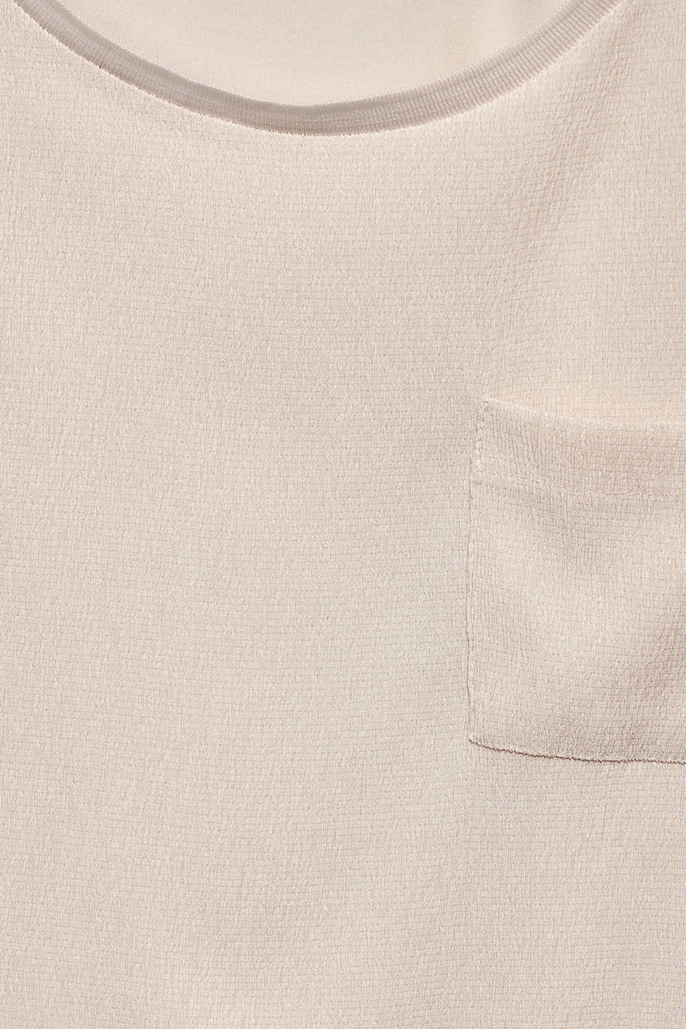 Top uni manches courtes Beige - STREET ONE