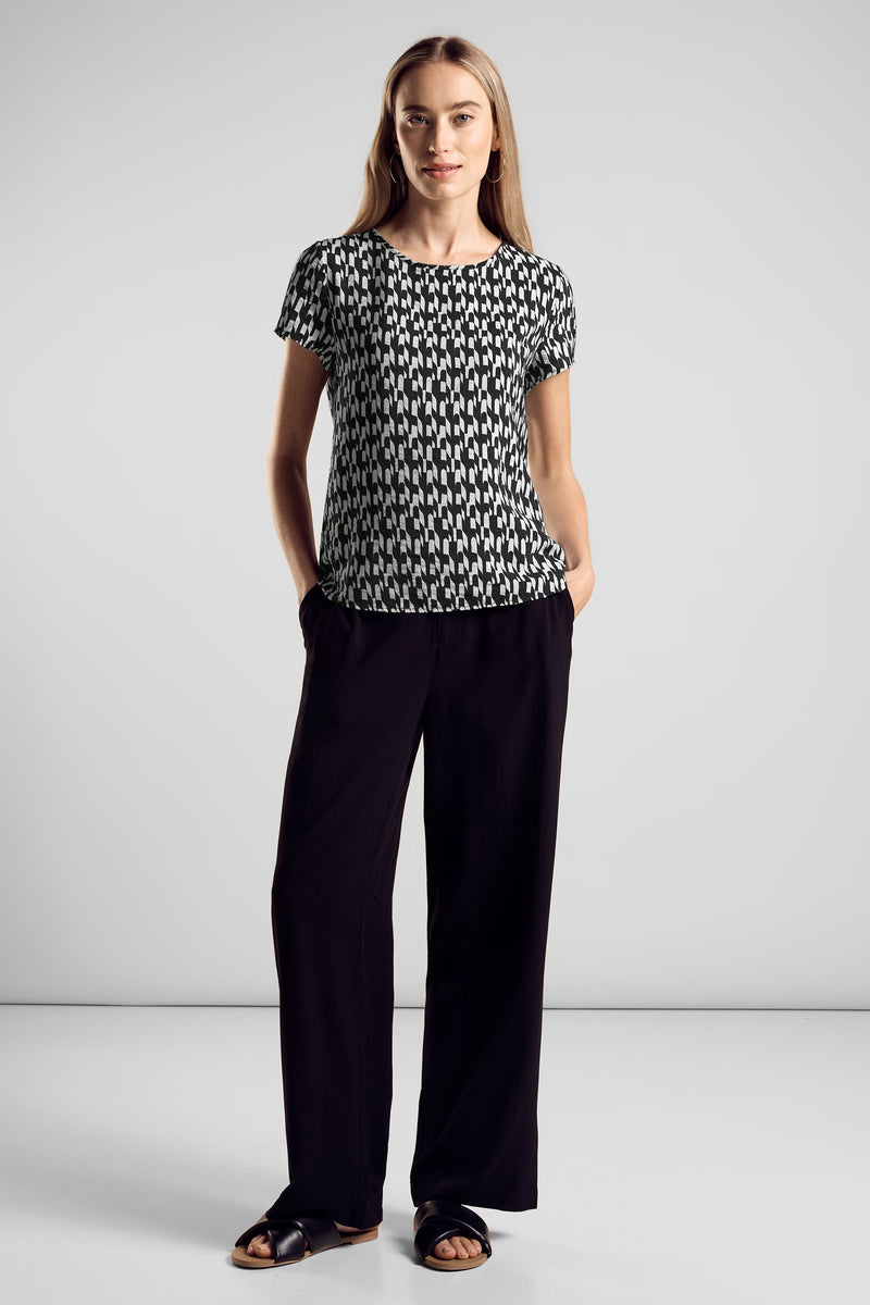 T-shirt (korte mouwen) Zwart - STREET ONE