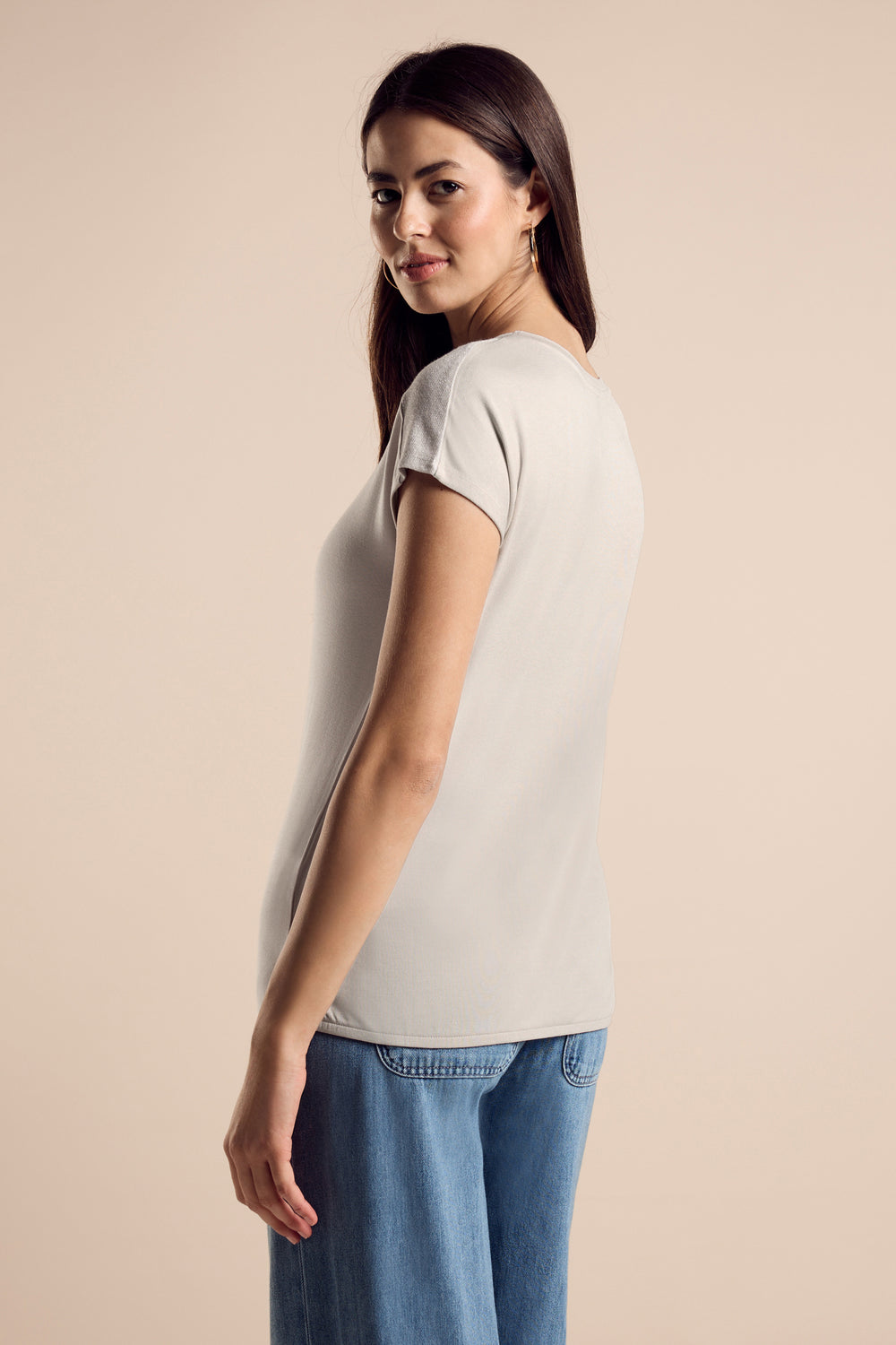 Top (korte mouwen) Beige - STREET ONE