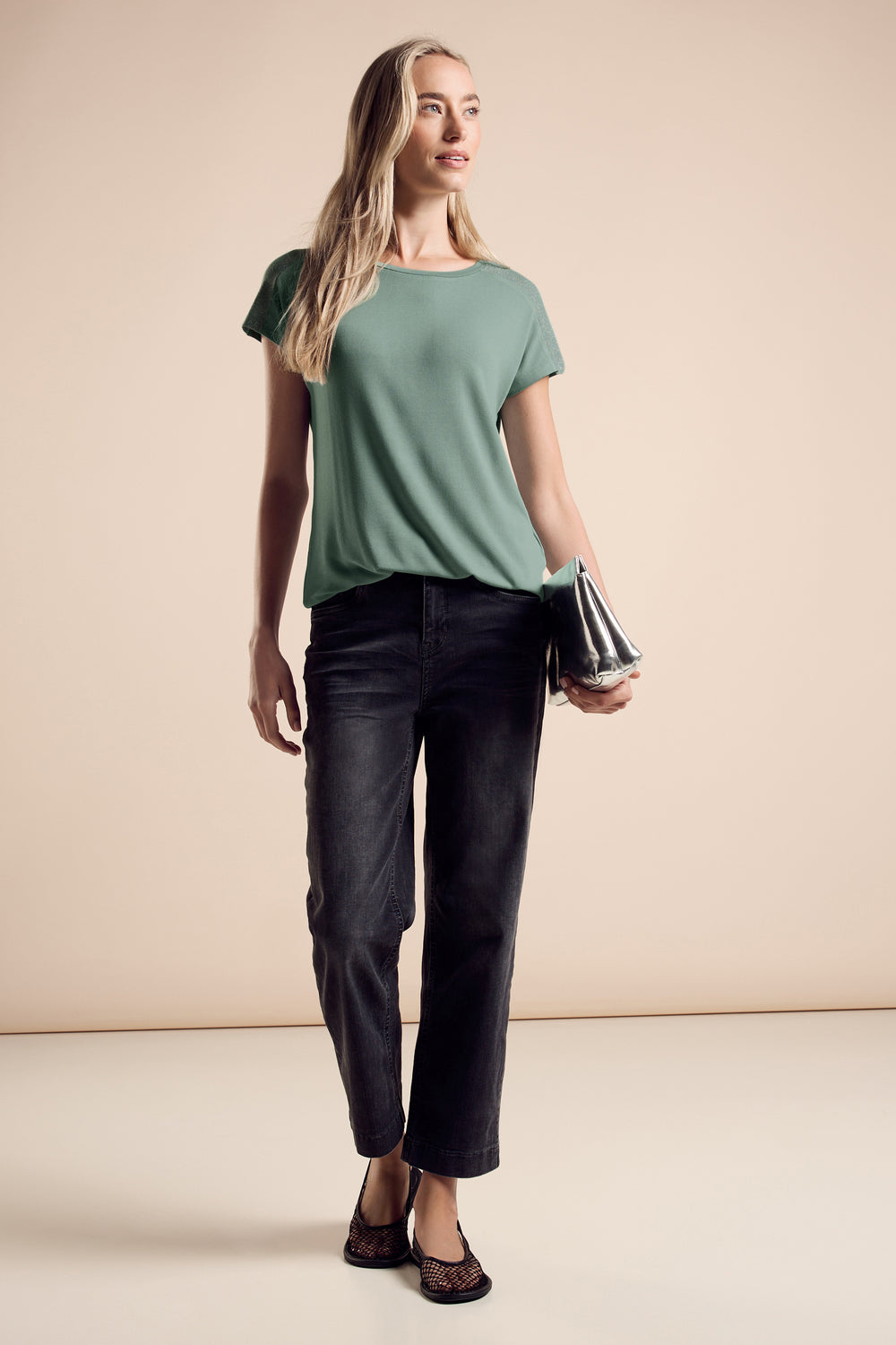 Top (korte mouwen) Groen - STREET ONE