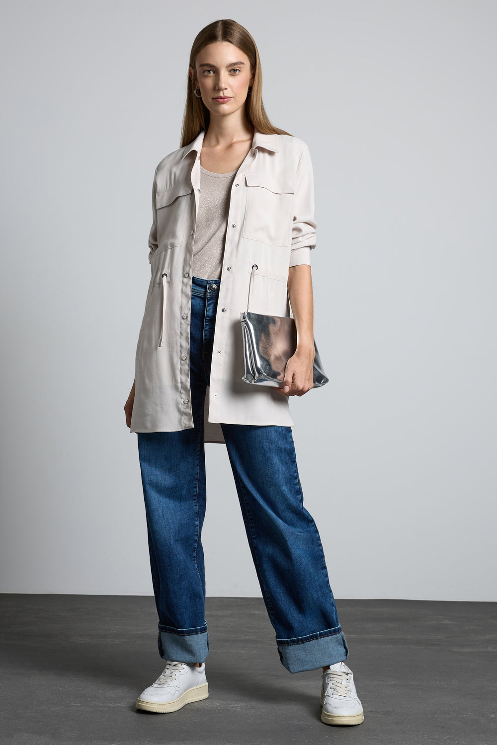 Top uni manches courtes Beige - STREET ONE