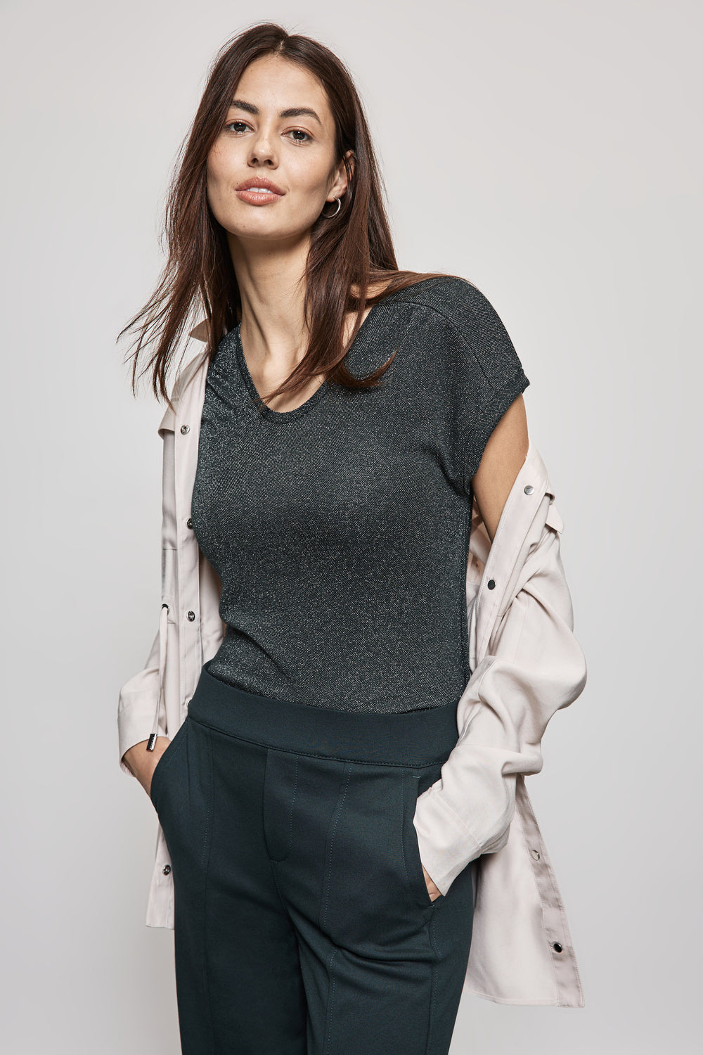Top uni manches courtes Vert - STREET ONE