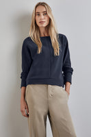 Top uni manches longues Bleu - STREET ONE