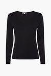 Top uni manches longues Noir - STREET ONE