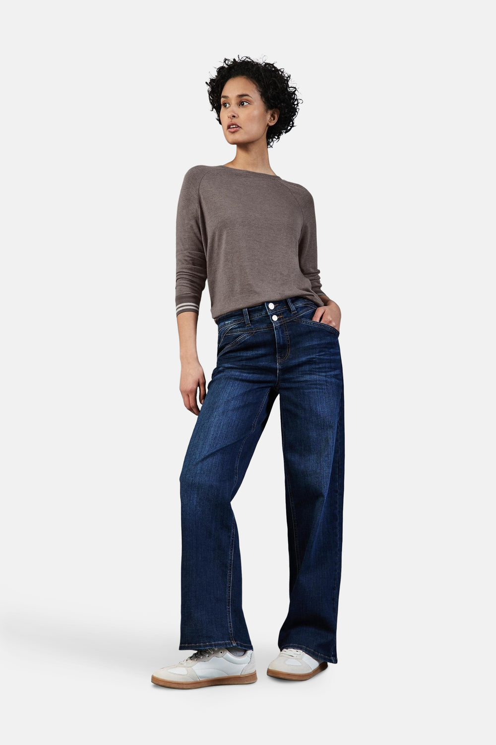 Top (lange mouwen) Beige - STREET ONE