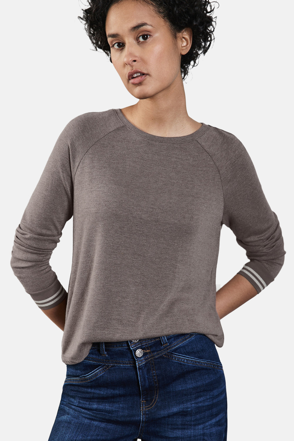 Top (lange mouwen) Beige - STREET ONE