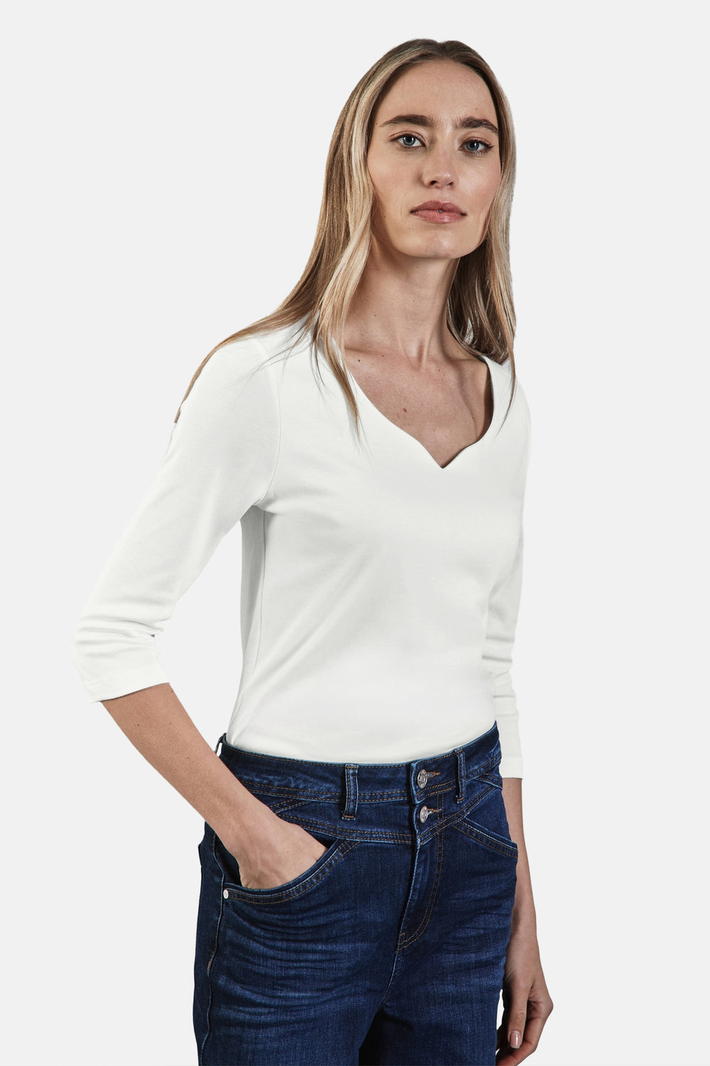 Top uni manches courtes Blanc - STREET ONE
