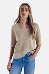 Top uni manches courtes Beige - STREET ONE