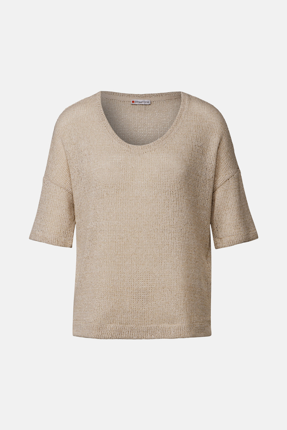 Top uni manches courtes Beige - STREET ONE