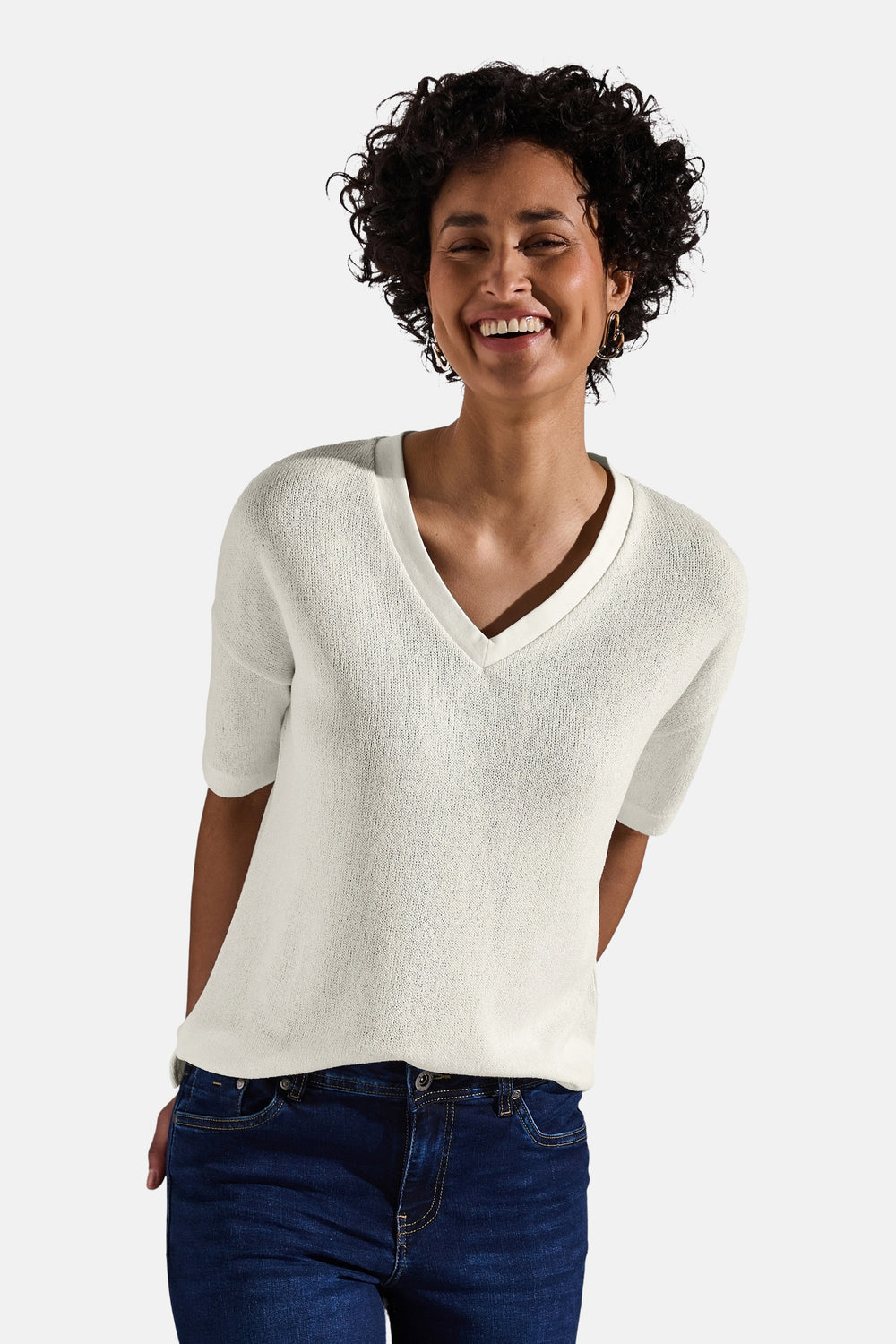 Top (lange mouwen) Wit - STREET ONE
