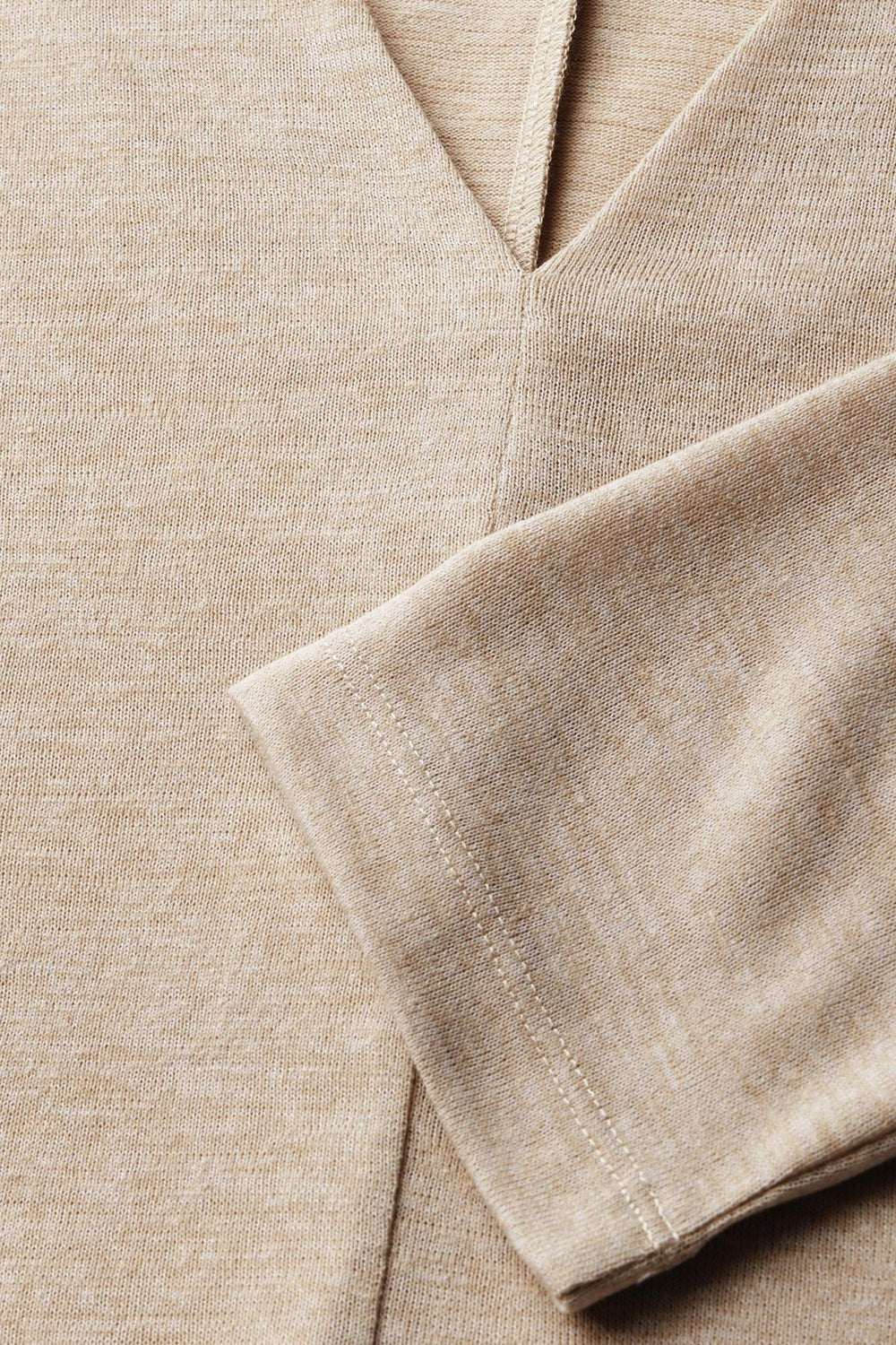 Top uni manches longues Beige - STREET ONE