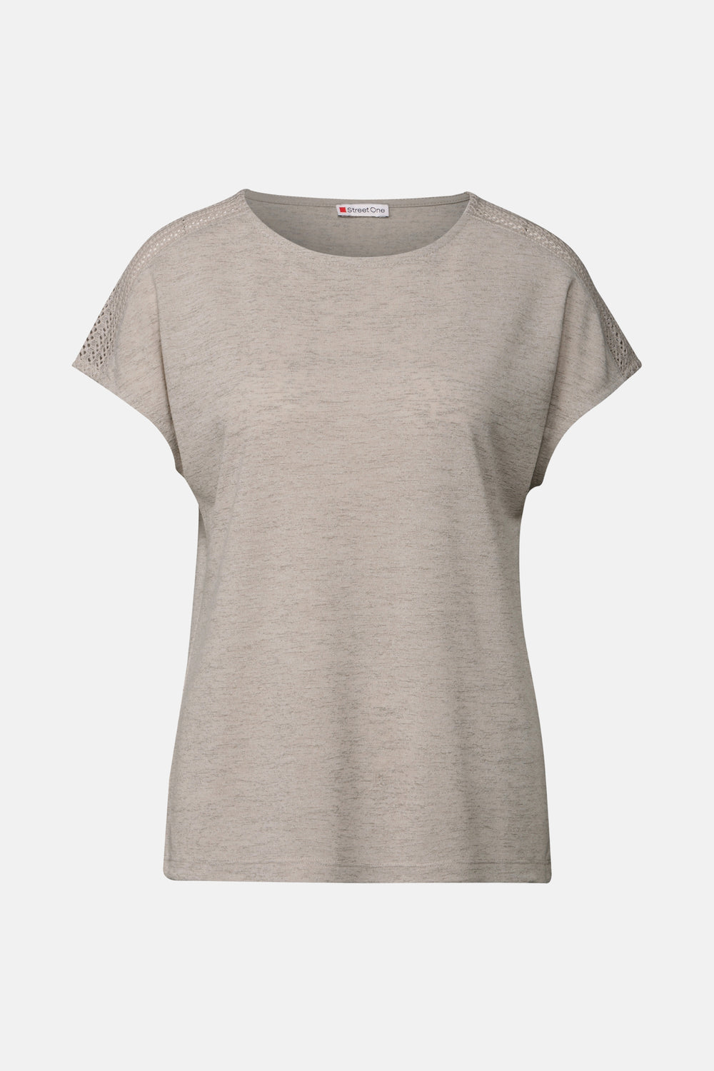 Top uni manches courtes Beige - STREET ONE