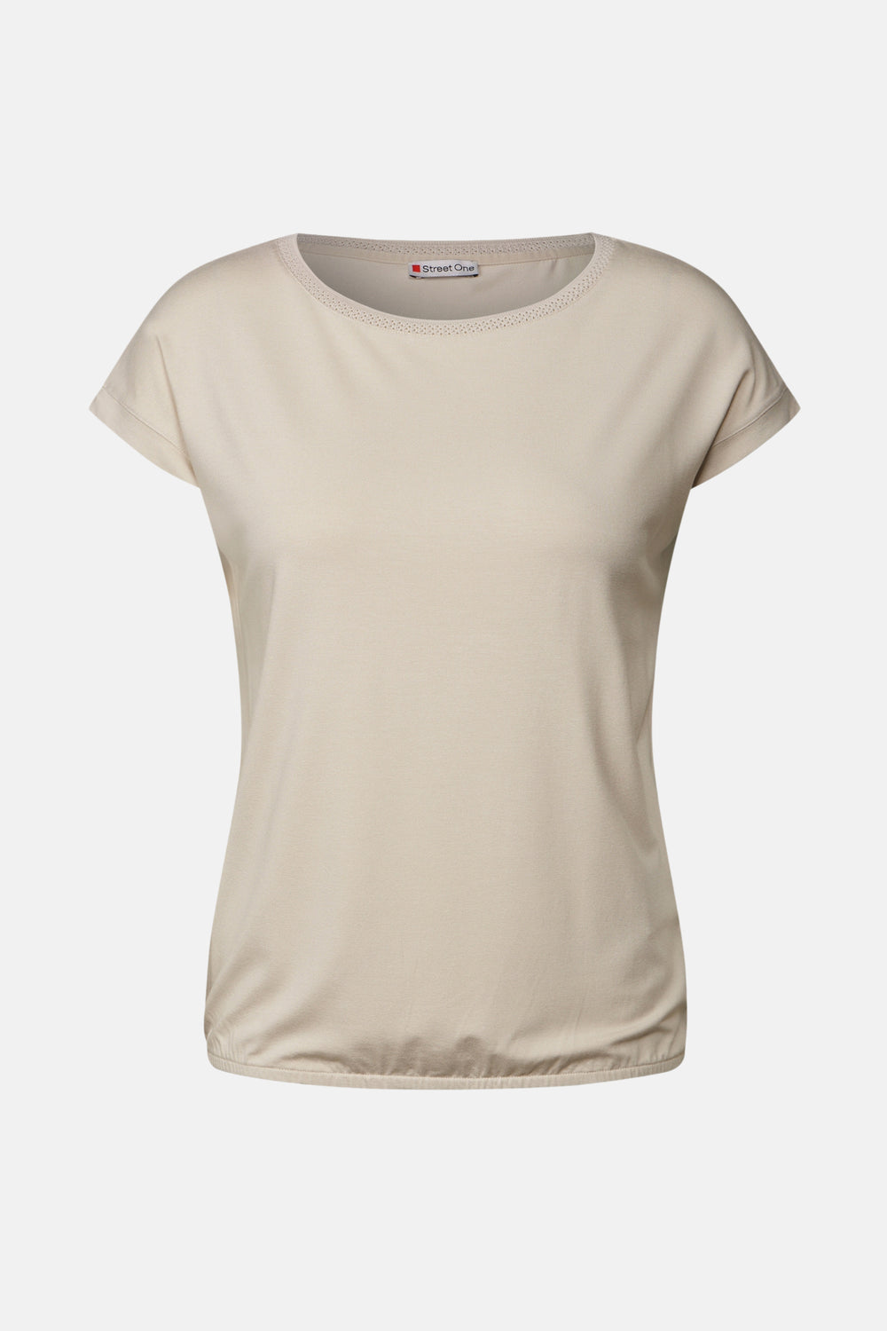 Top uni manches courtes Beige - STREET ONE