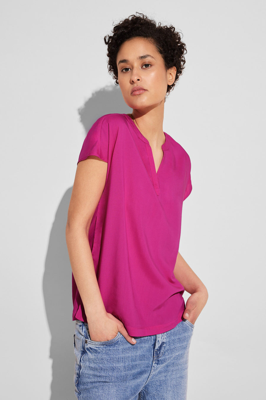 Chemisier (manches courtes) Rose - STREET ONE