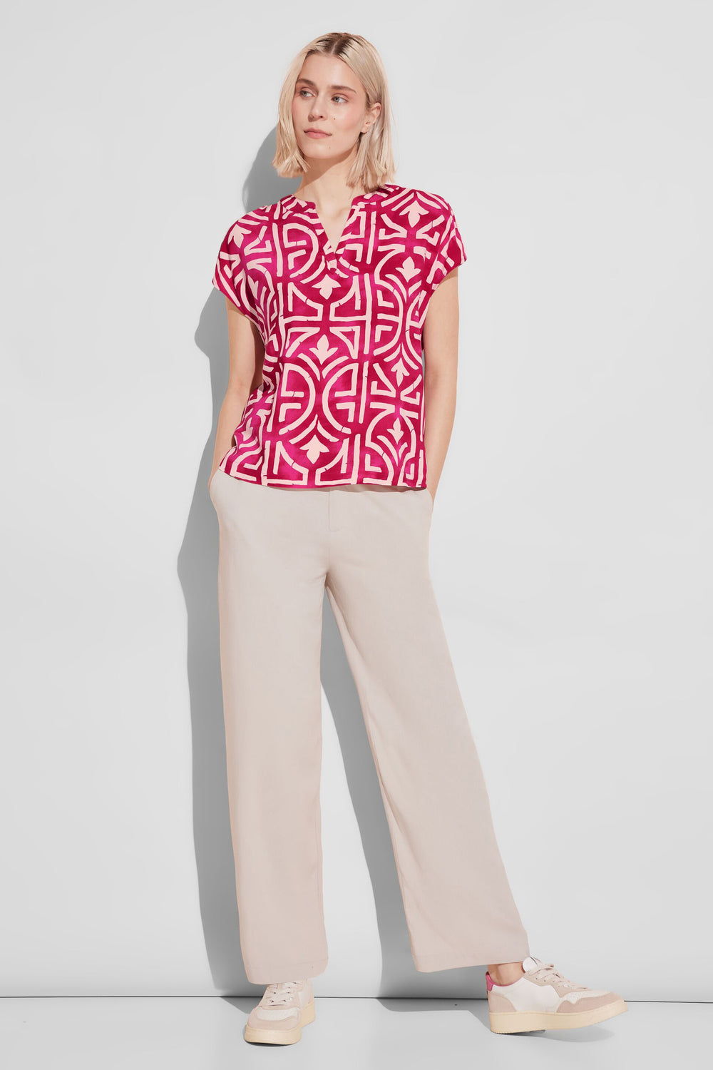 Chemisier (manches courtes) Rose - STREET ONE