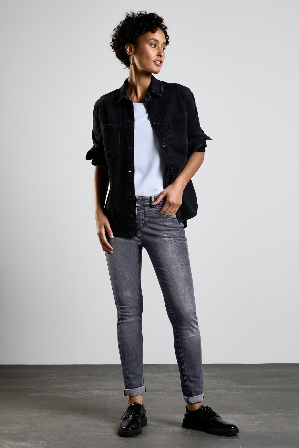 Dames jeans jeans divers MID GREY DENIM - STREET ONE