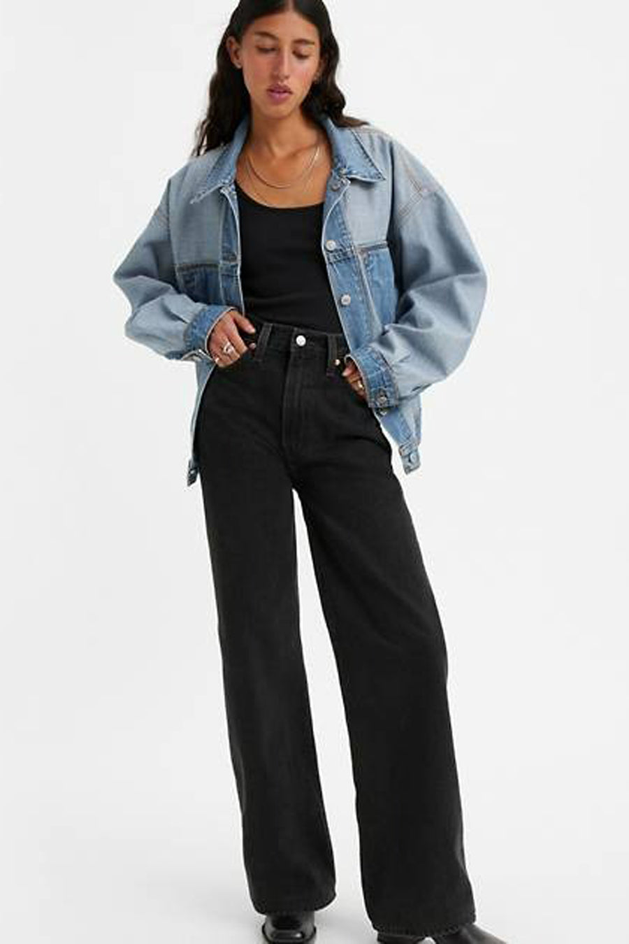Jean large BLACK DENIM - Levi's®