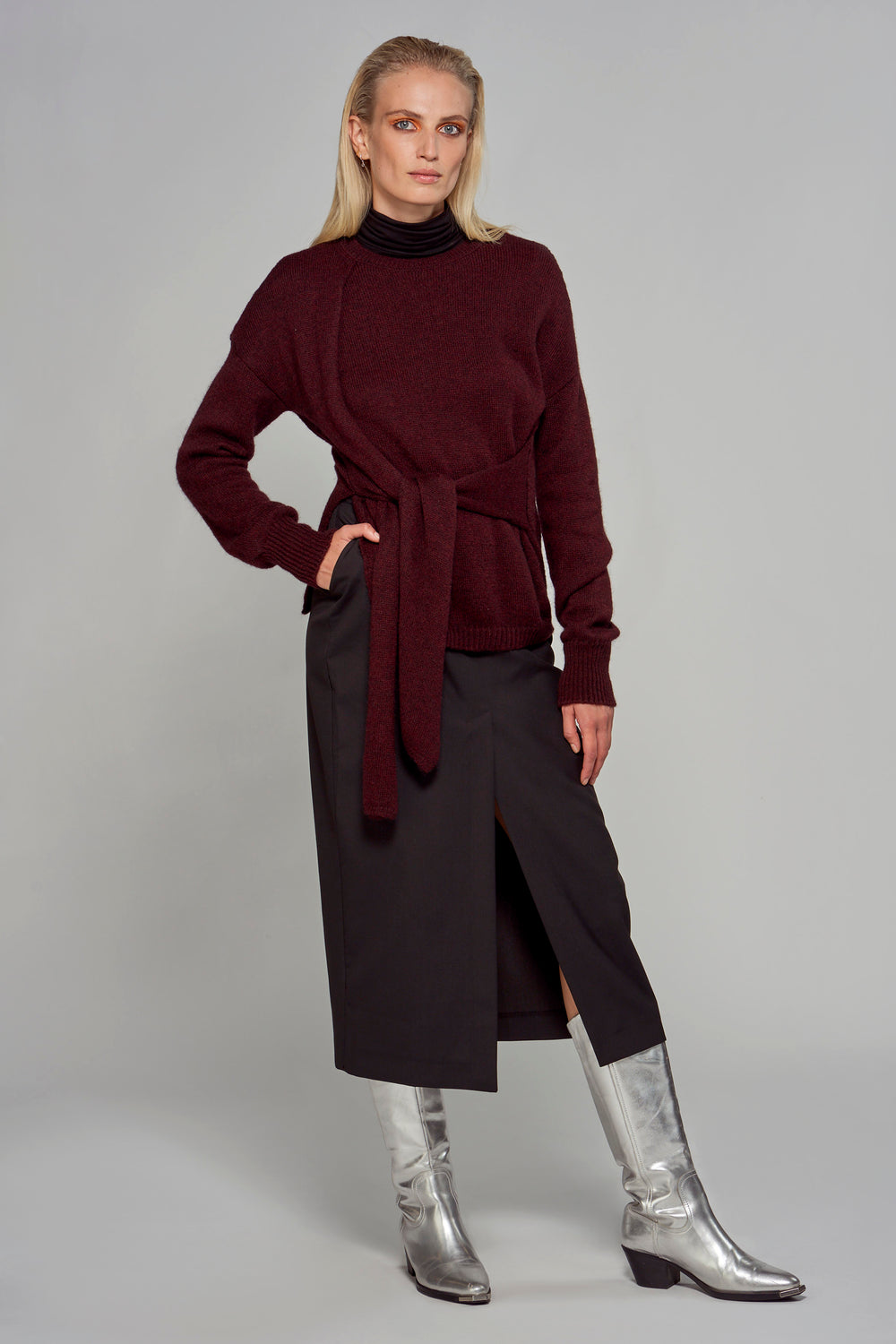 Jupe longue Noir - ASTRID Black Label