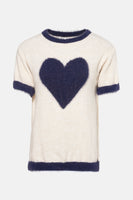 Trui met V-hals Ecru - AMELIE ET AMELIE