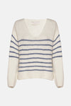 Trui met V-hals Ecru - AMELIE ET AMELIE