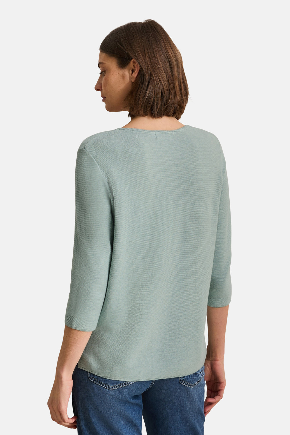 Pull col rond Bleu - Cecil