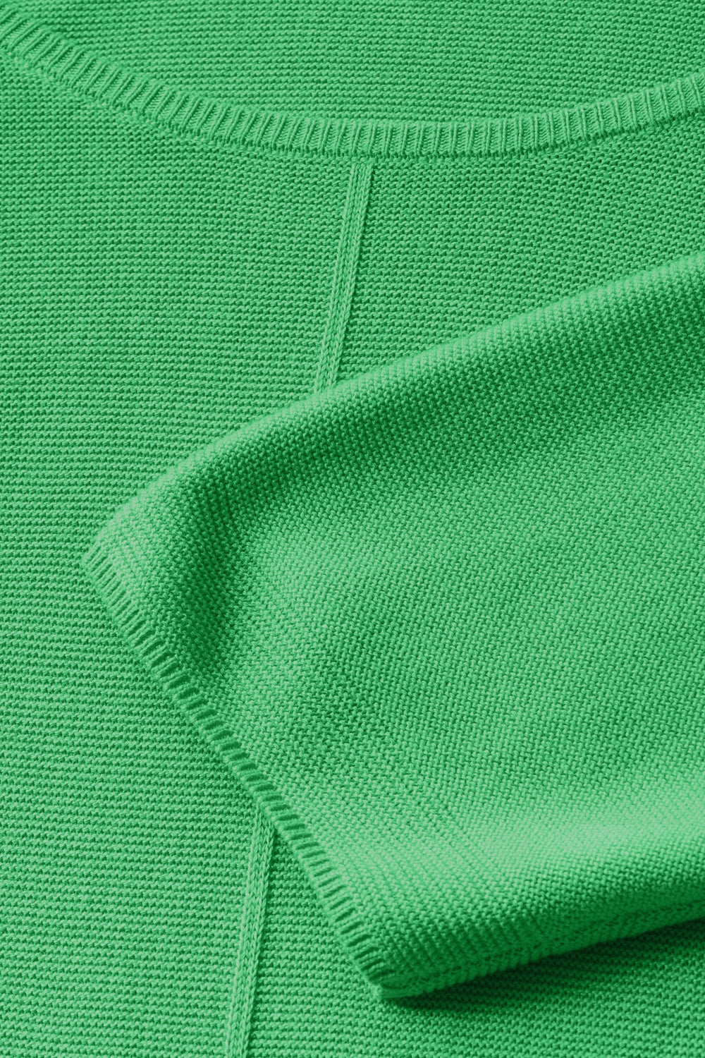 Pull col rond Vert - Cecil