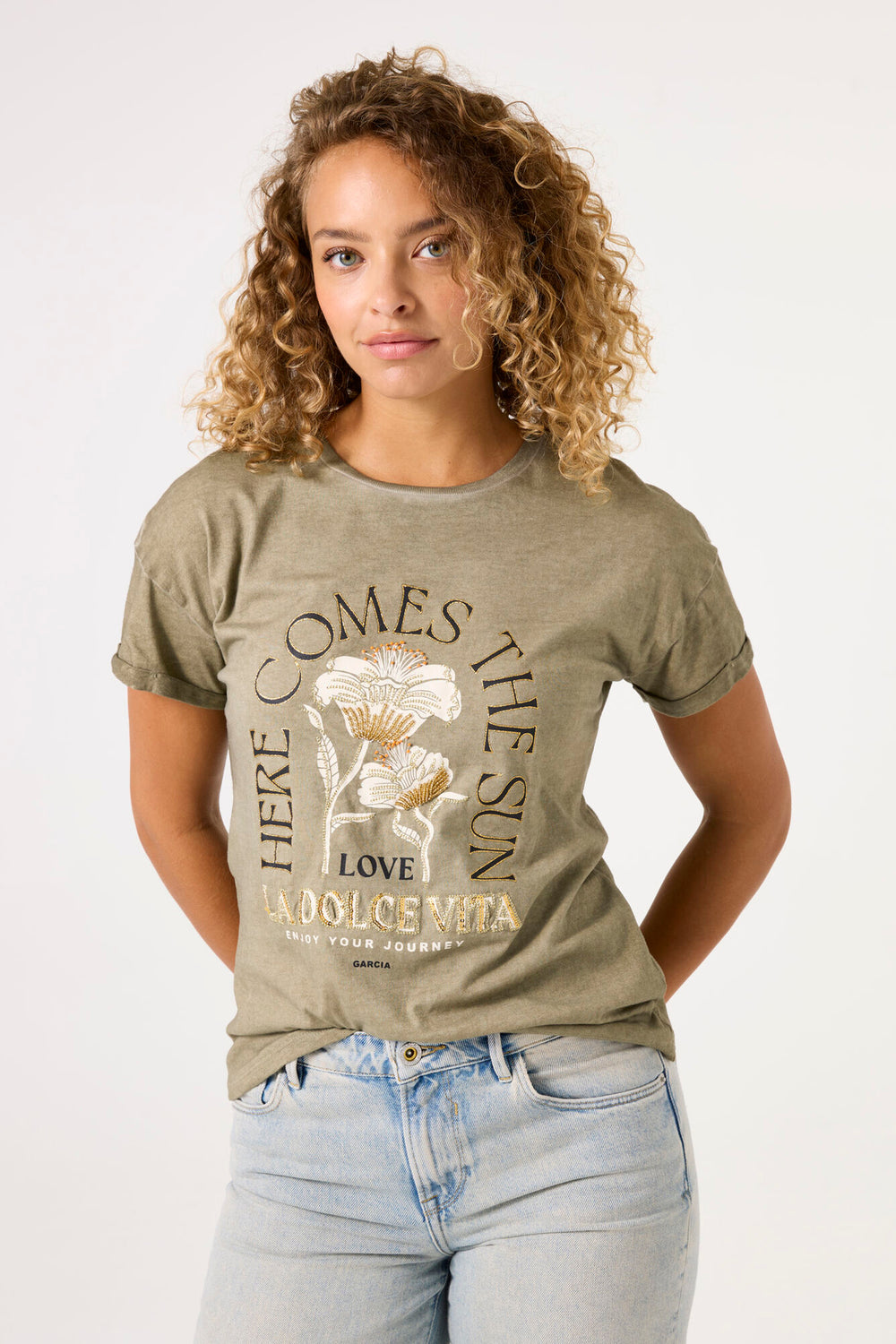 T-shirt (manches courtes) KAHKI - GARCIA