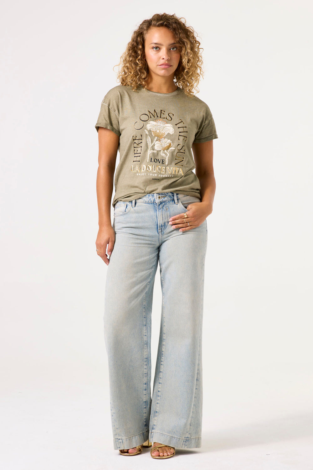 T-shirt (manches courtes) KAHKI - GARCIA