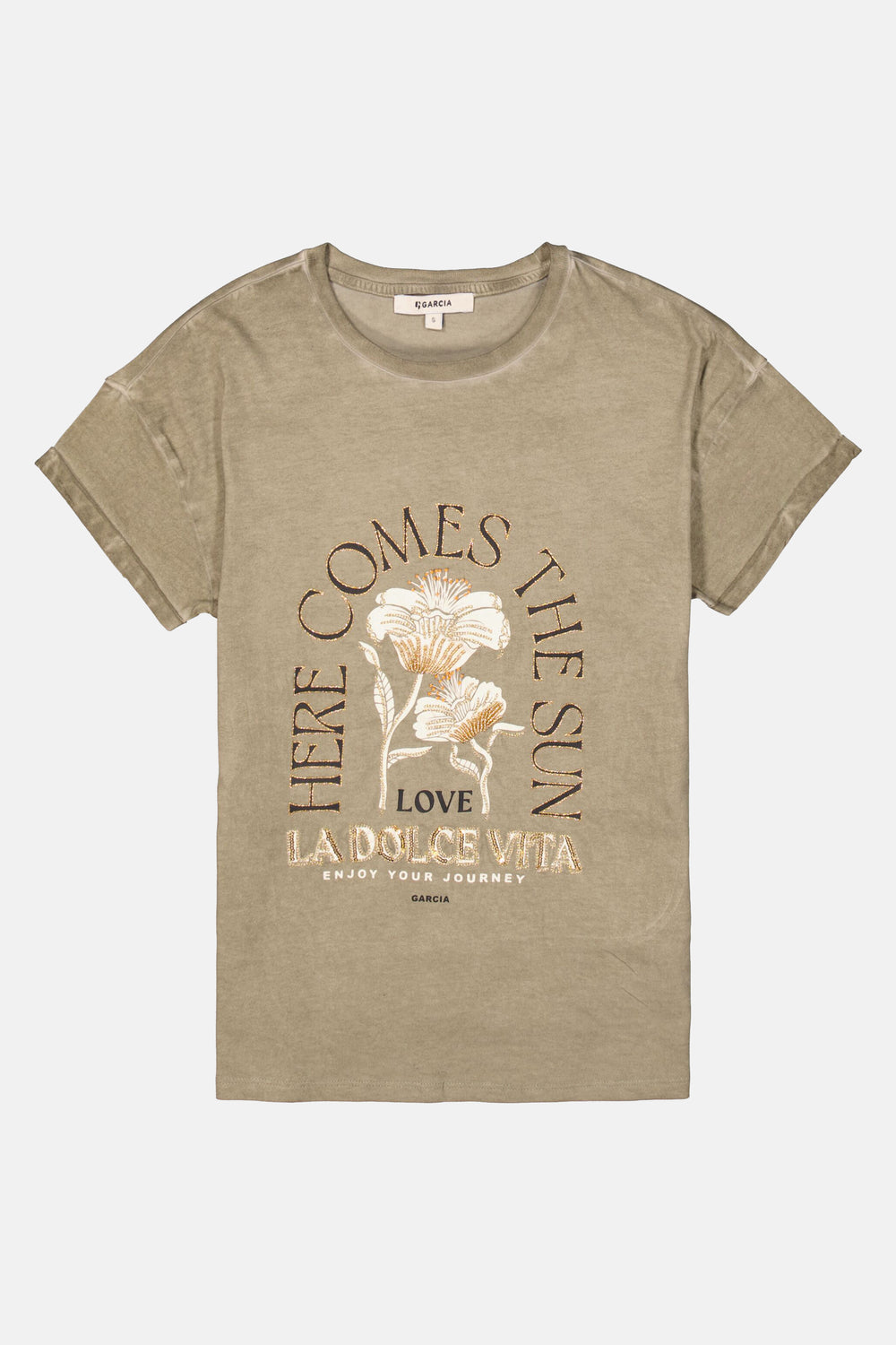 T-shirt (manches courtes) KAHKI - GARCIA