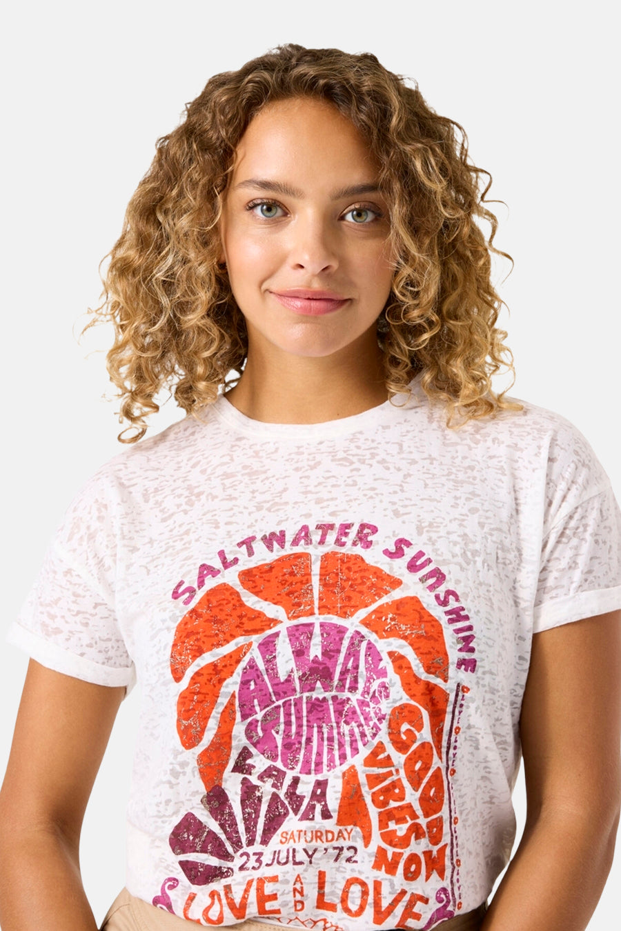 T-shirt (manches courtes) Écru - GARCIA