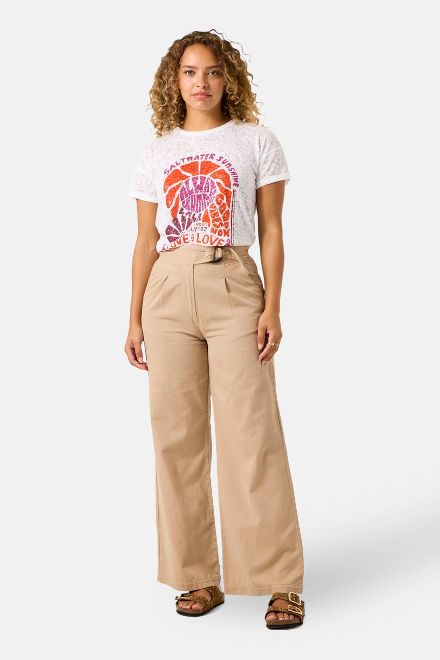 T-shirt (manches courtes) Écru - GARCIA