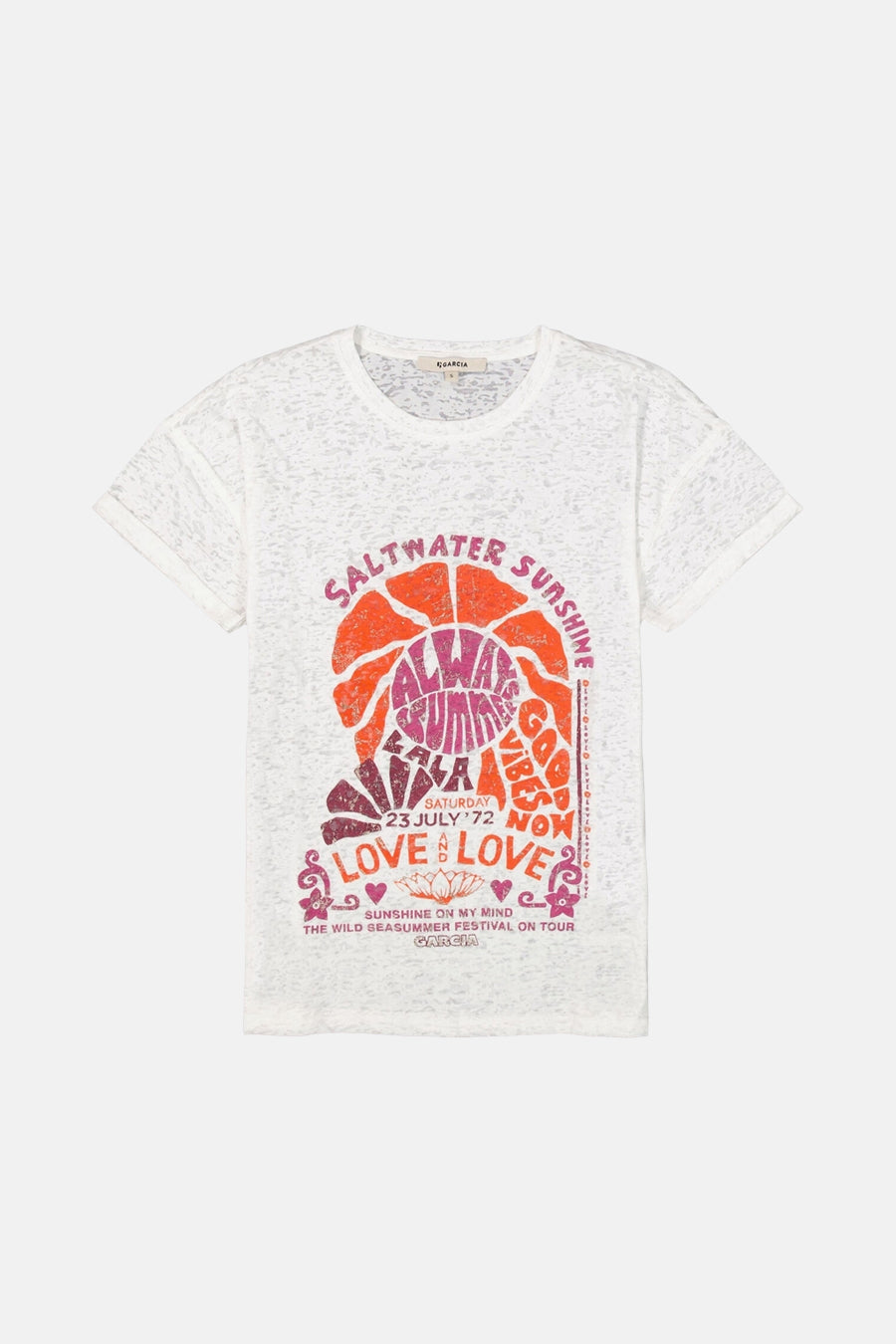 T-shirt (manches courtes) Écru - GARCIA
