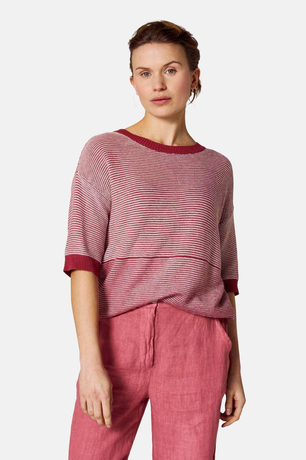 Pull col rond Bordeaux - COPINES D'ANVERS