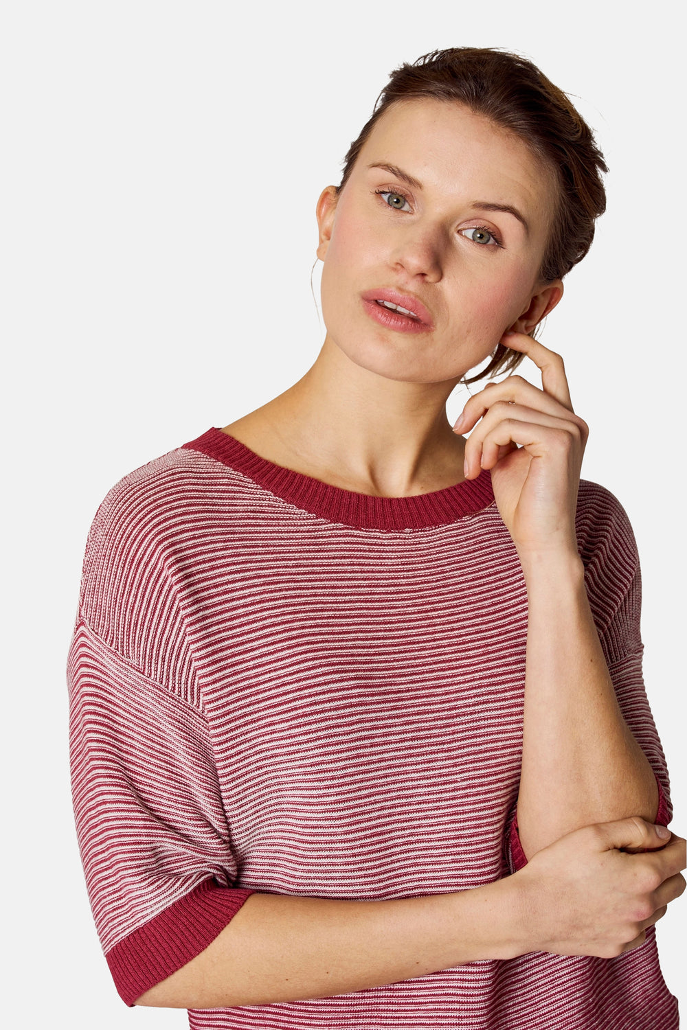 Pull col rond Bordeaux - COPINES D'ANVERS