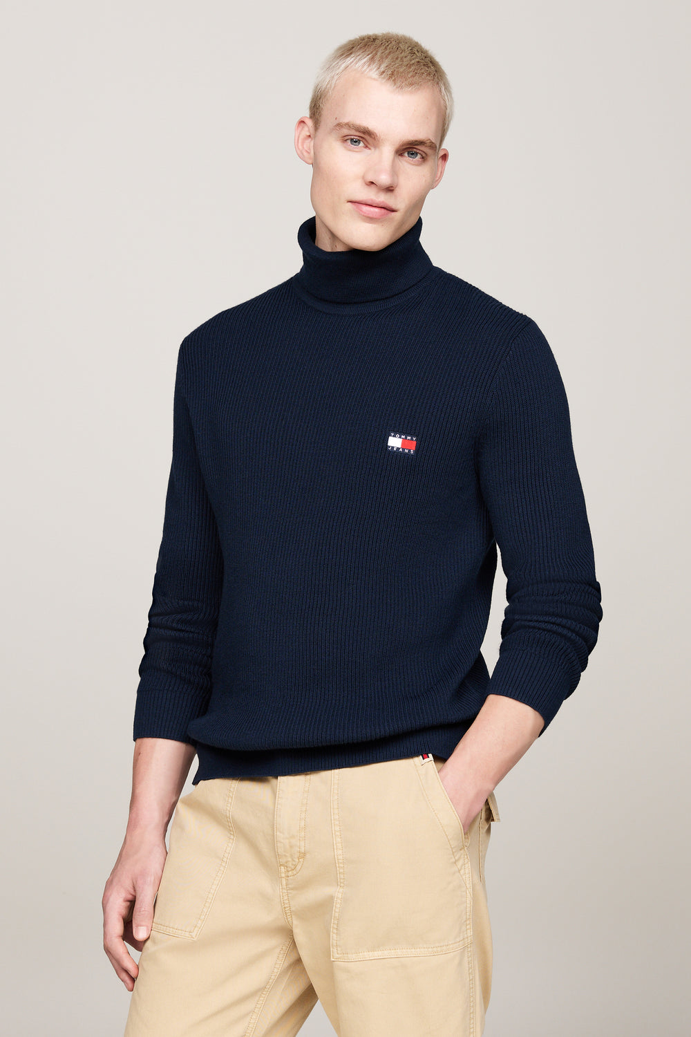 Pull col roulé Bleu - Tommy Jeans