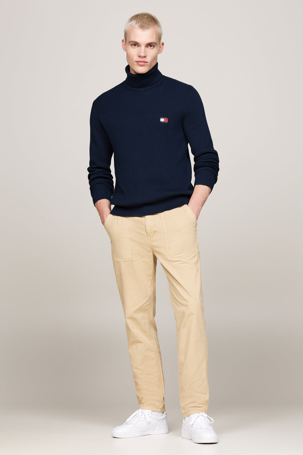 Pull col roulé Bleu - Tommy Jeans