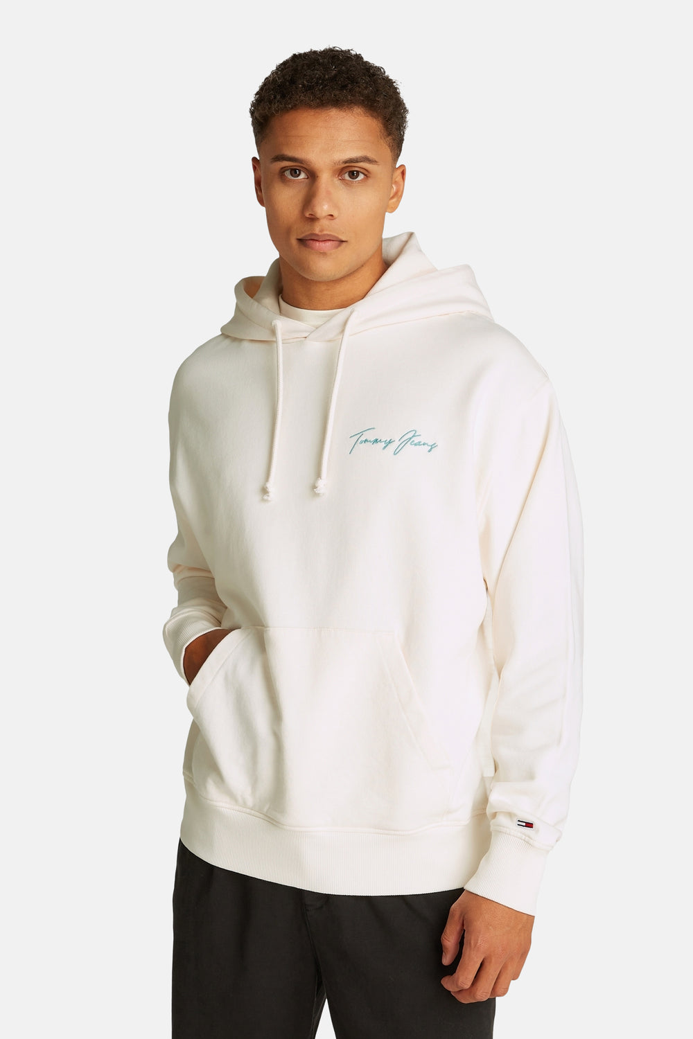 Sweat à capuche Écru - TOMMY JEANS