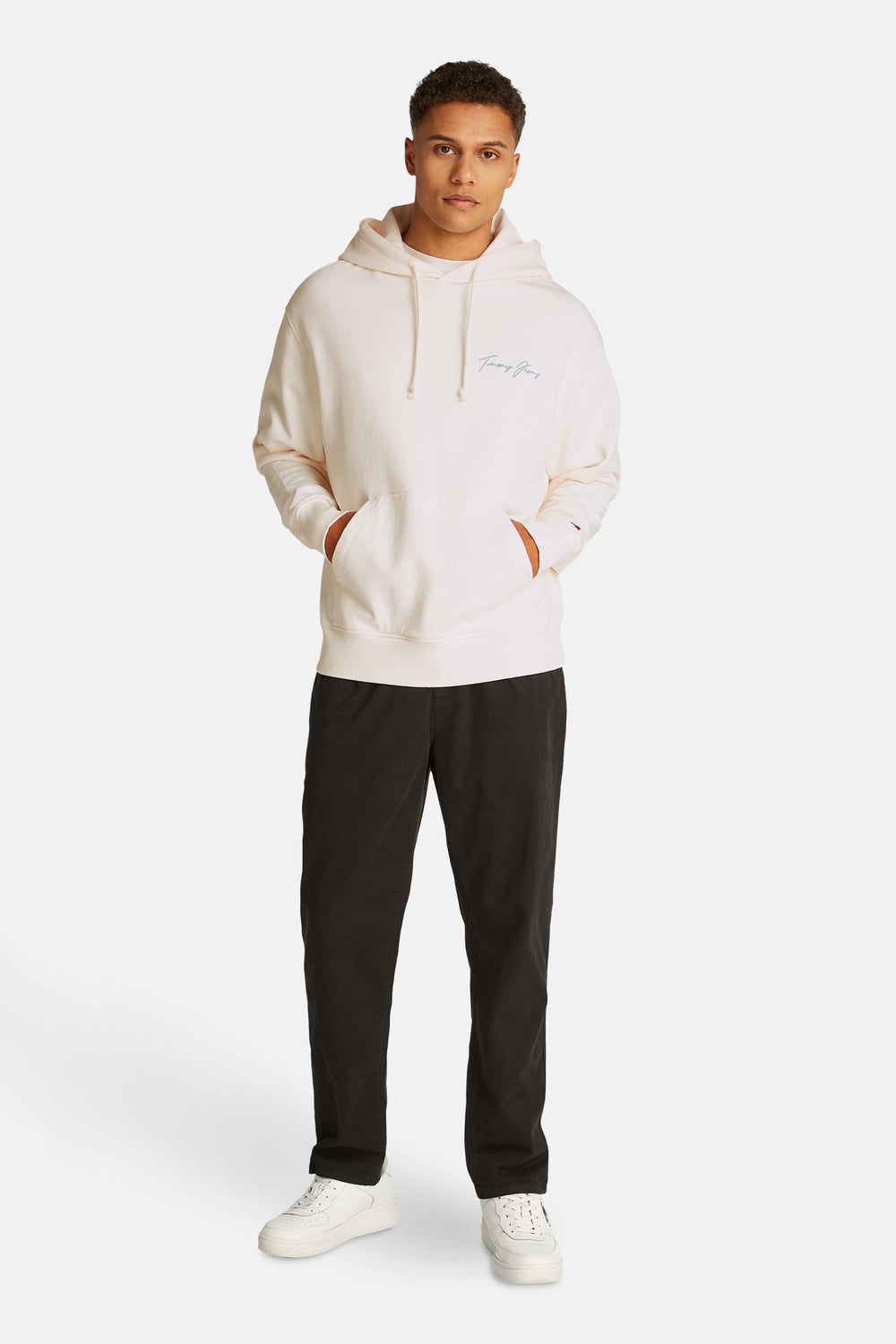 Sweat à capuche Écru - TOMMY JEANS