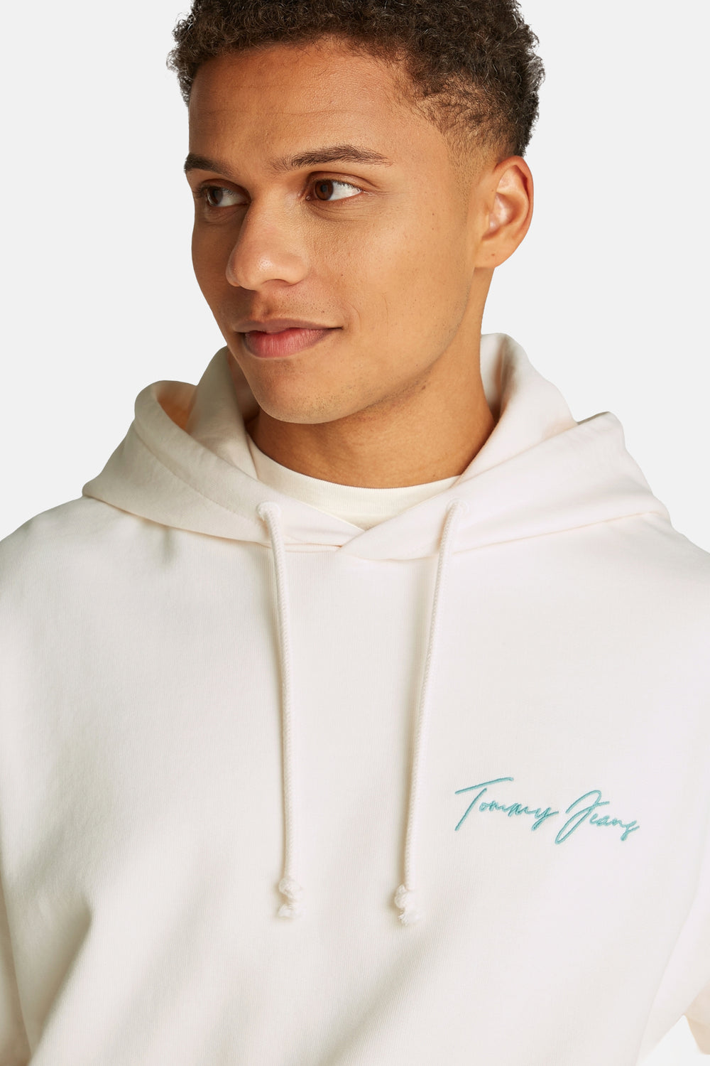 Sweat à capuche Écru - TOMMY JEANS
