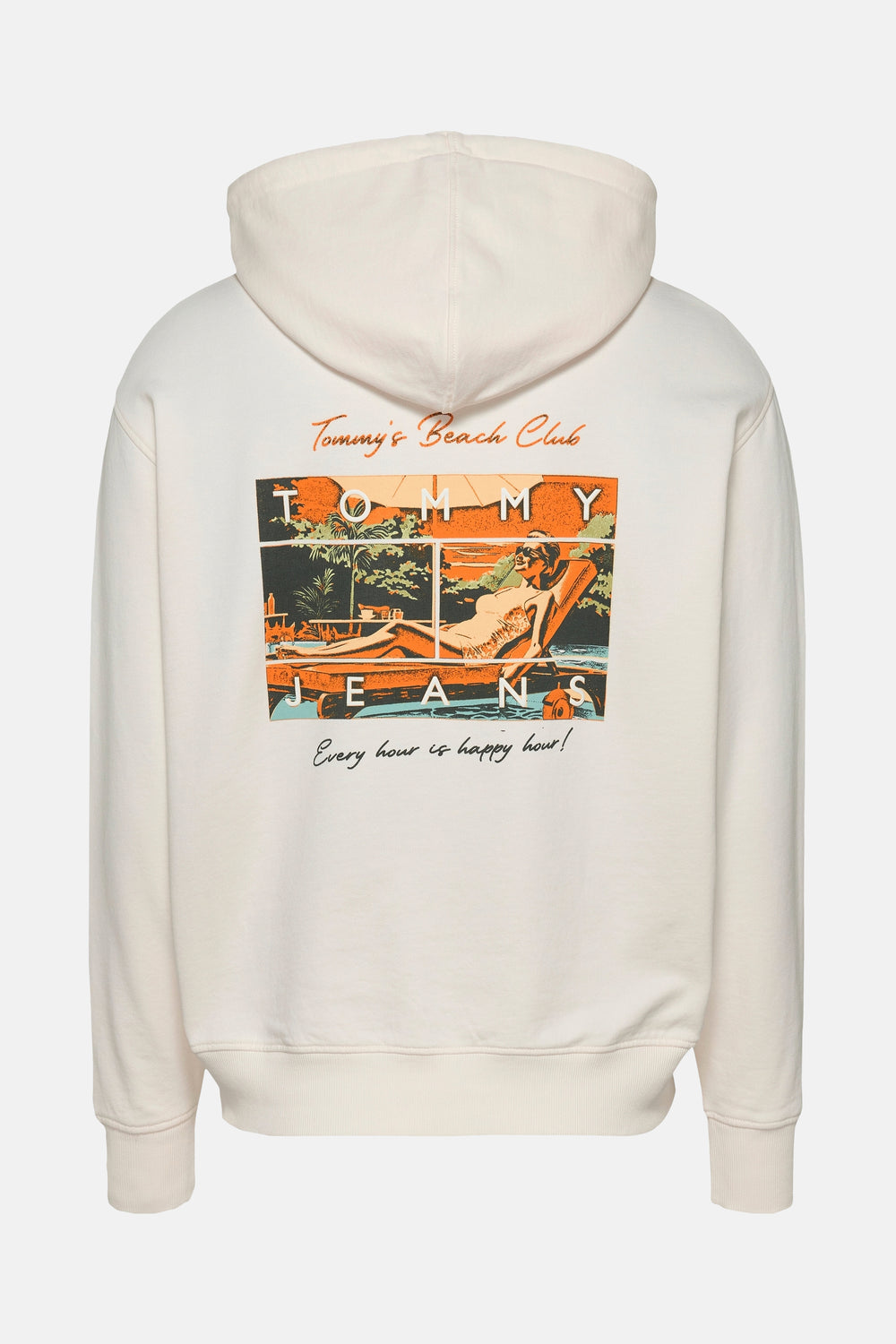 Sweat à capuche Écru - TOMMY JEANS