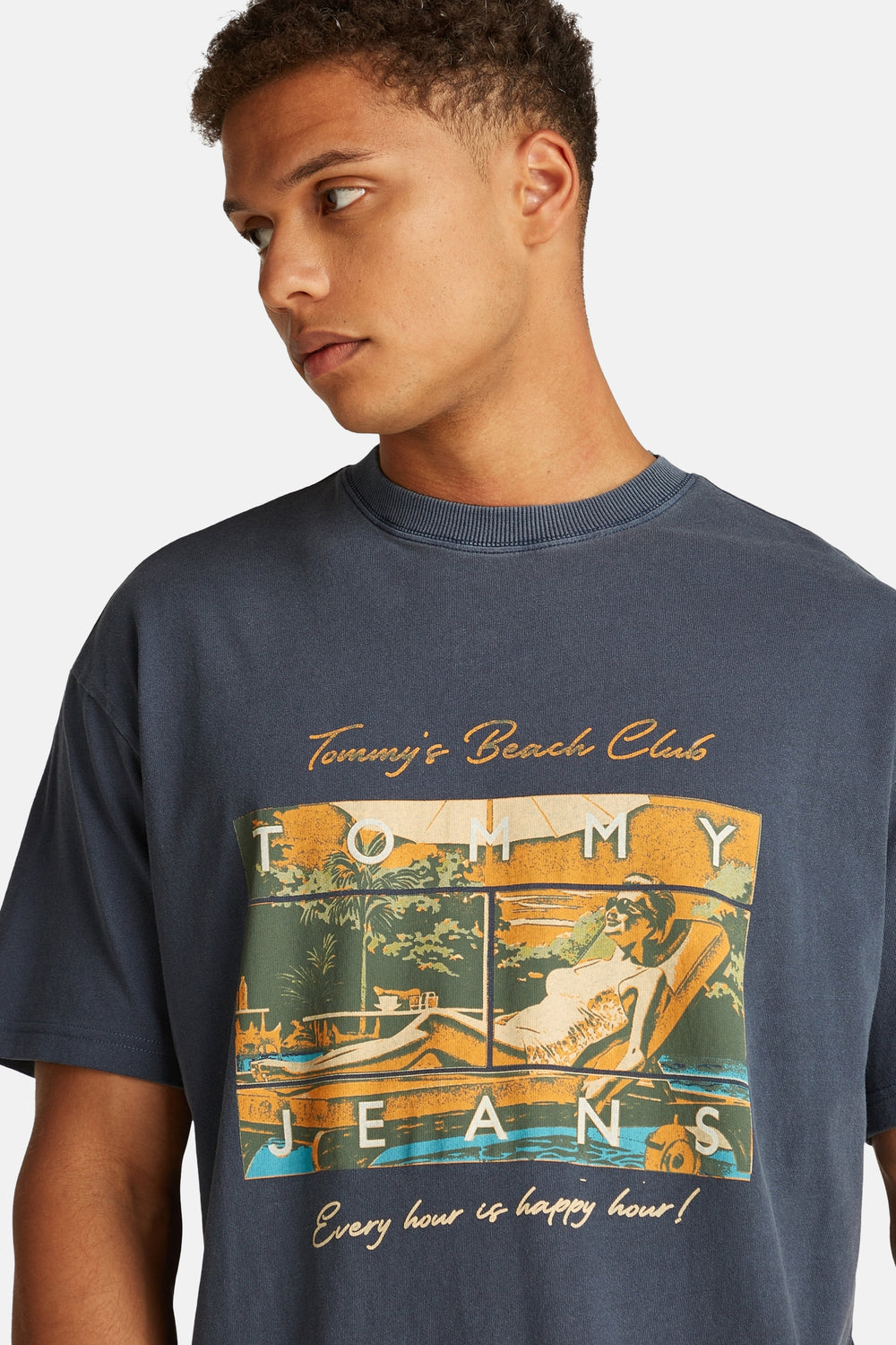 T-shirt (manches courtes) Bleu - TOMMY JEANS
