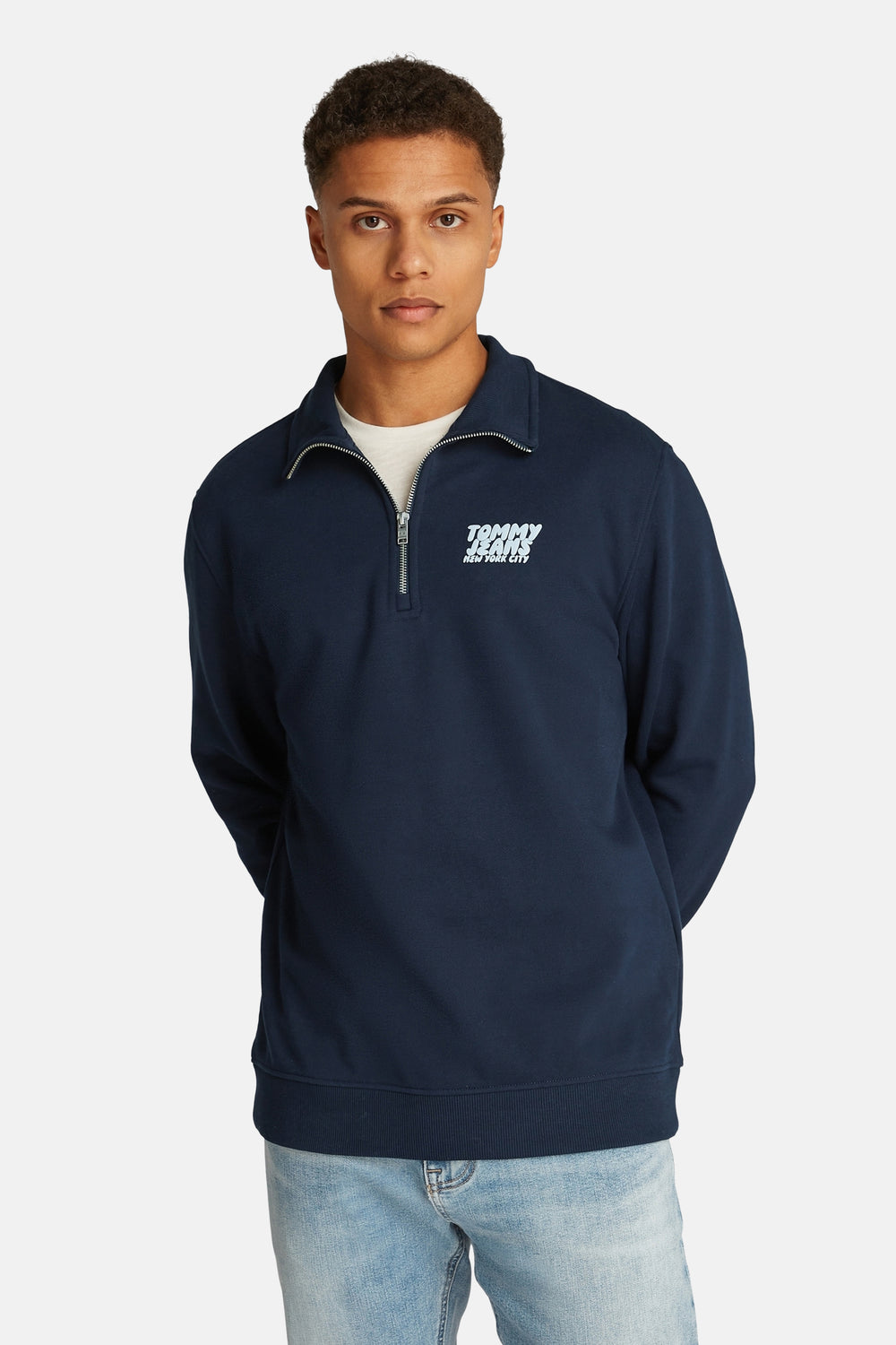 Sweat col roulé Bleu - TOMMY JEANS