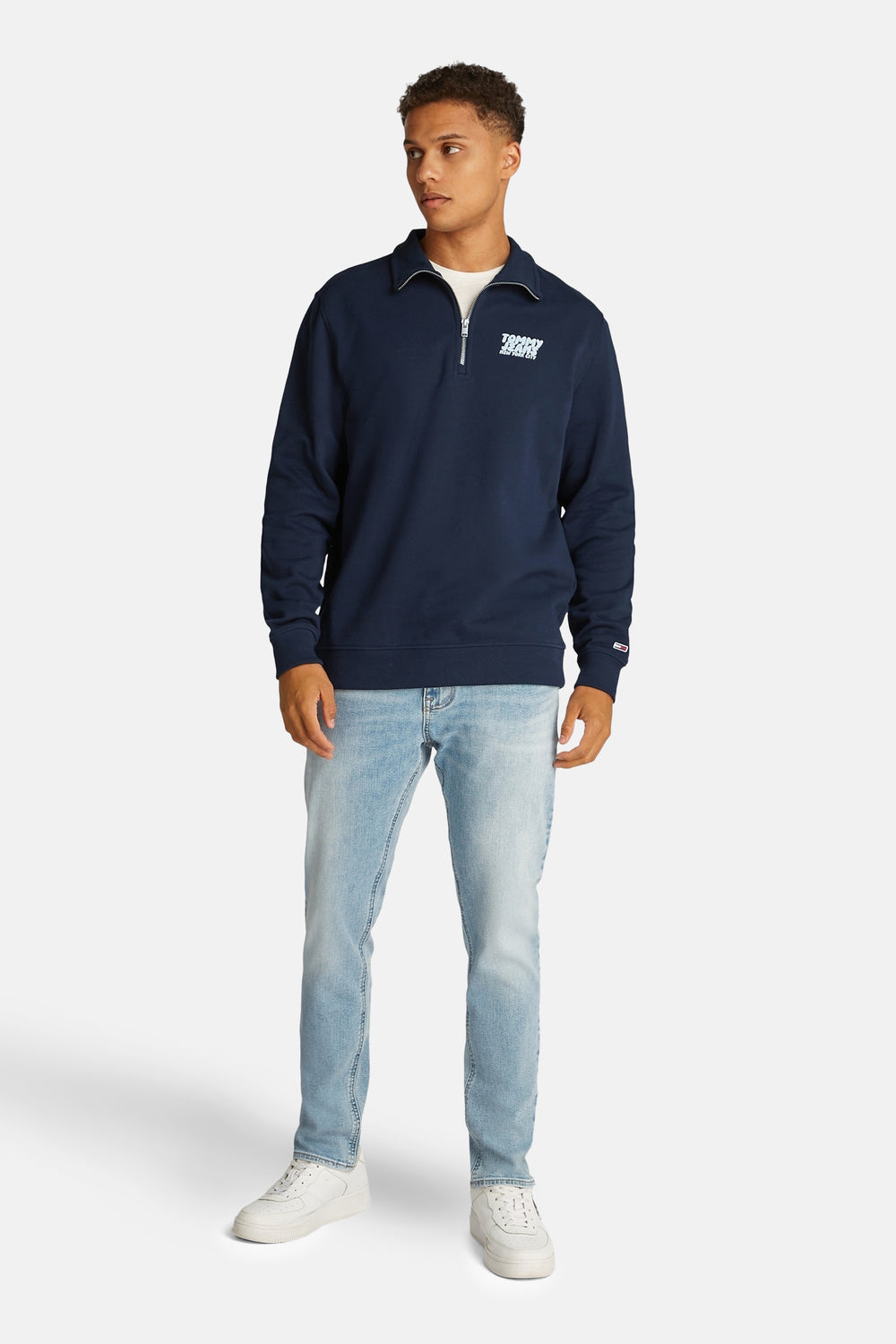 Sweat col roulé Bleu - TOMMY JEANS